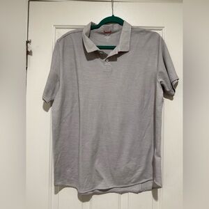 Western Rise Wool Blend Polo Shirt for Men Size L